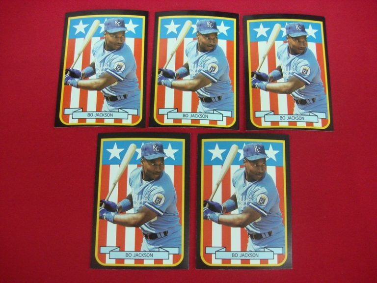 Vintage Bo Jackson Kansas City Royals baseball cards (lot of 5) by Broder