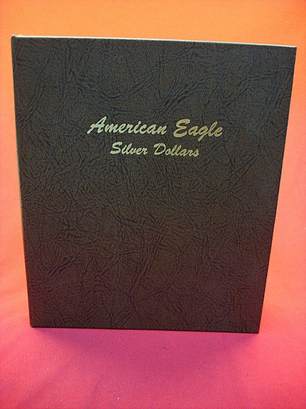 DANSCO #7181 Coin Album for American Silver Eagle Dollars (Used, Good Condition)