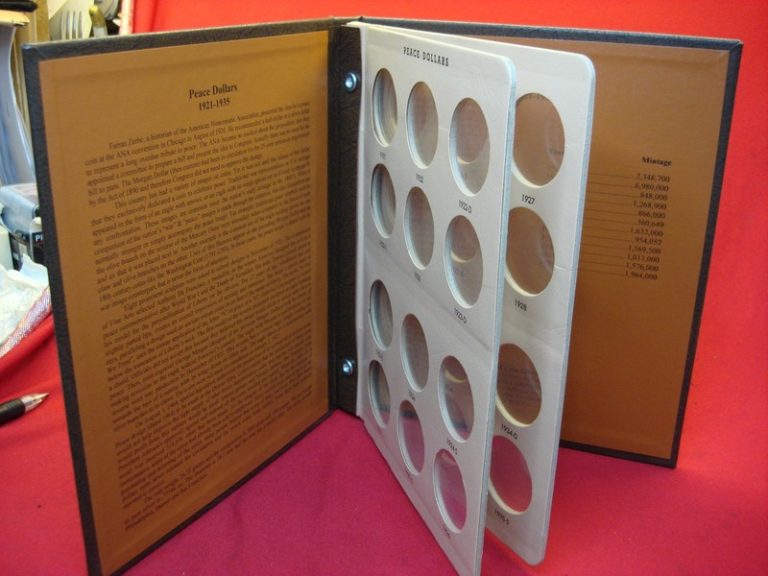 DANSSCO #7175 Peace Dollars Album (2 Pages) - Like New Condition