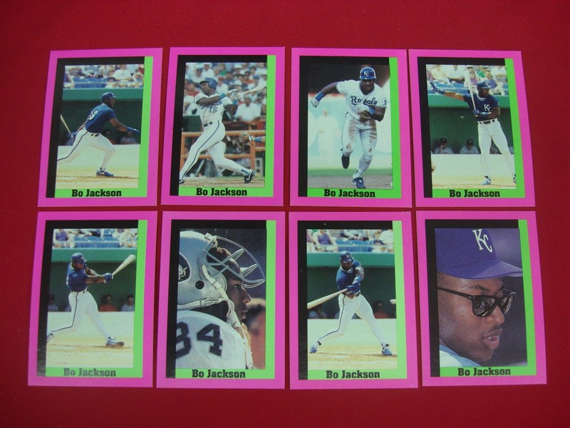 Bo Jackson Limited Broder Type Baseball & Football Card Set