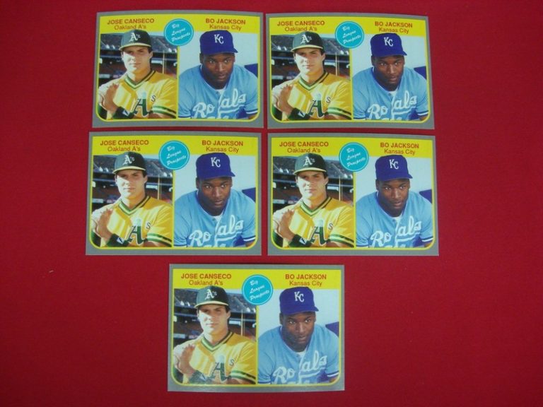 1985 Fleer Big League Prospects Reprint Set: Bo Jackson & Jose Canseco