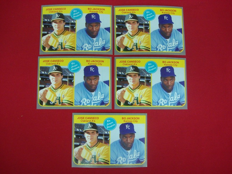 1985 Fleer Big League Prospects Reprint Set: Bo Jackson & Jose Canseco