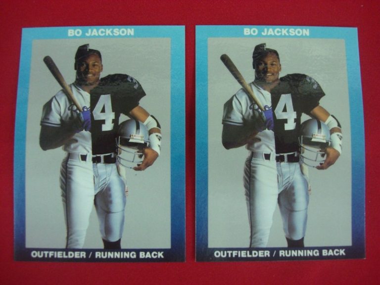 Bo Jackson Baseball & Football Card Lot - Broder Type - Royals & Raiders