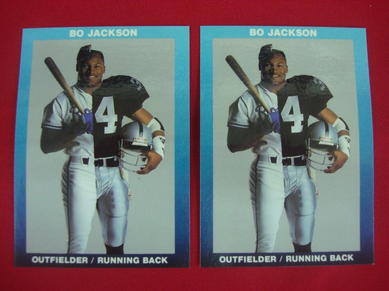 Bo Jackson Baseball & Football Card Lot - Broder Type - Royals & Raiders