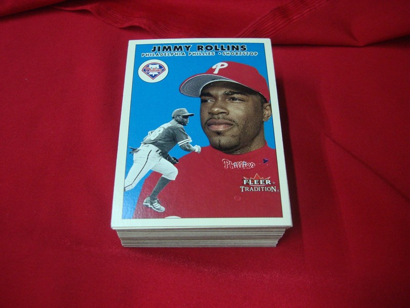 50 Jimmy Rollins Rookie Cards, 2000 Fleer Tradition Update #U93 RC (Phillies) in excellent condition