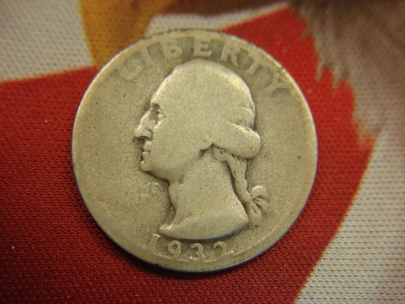 1932-S Washington Quarter, scarce first year coin (natural & uncleaned)