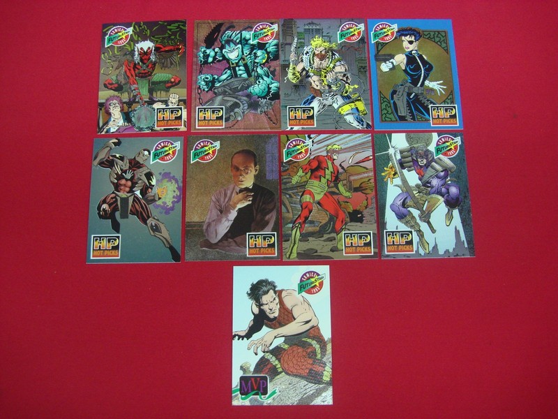 1993 Comics Future Stars Hot Picks Complete Set (HP1-HP8) + MVP Majestic Bonus Card