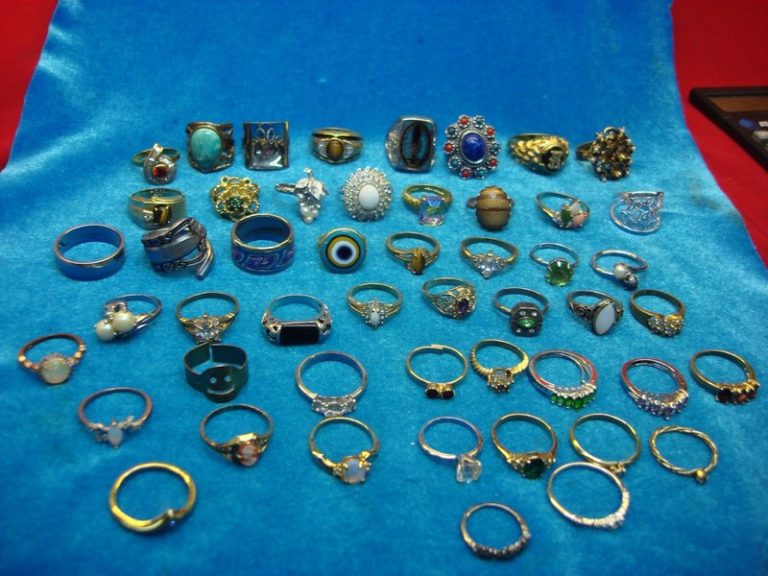 50 vintage and modern estate rings, rare and unique collection