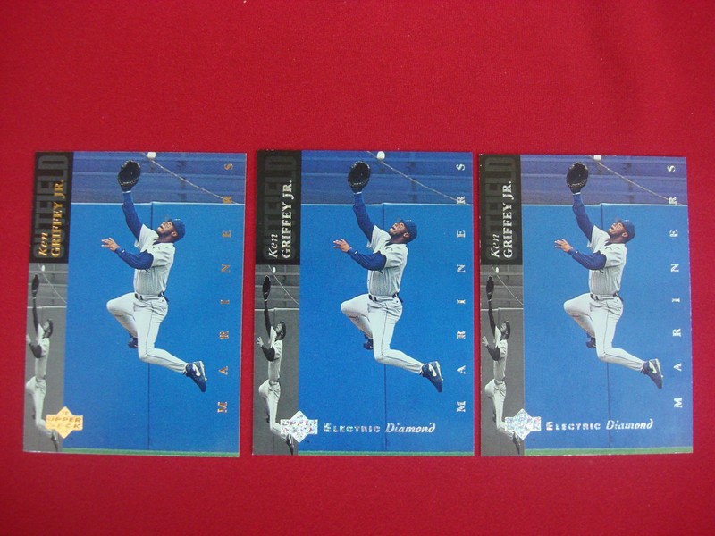 1994 Upper Deck Ken Griffey Jr. Baseball Cards - Base, Electric Diamond & Silver Parallel