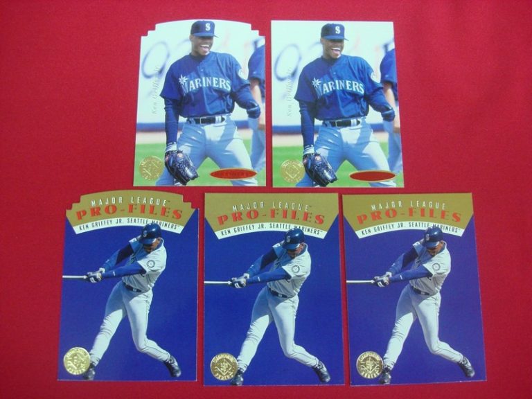 1995 Upper Deck Ken Griffey Jr. Card Lot with Pro-Files, Die-Cut Parallels & Red Printer's Dot Variant