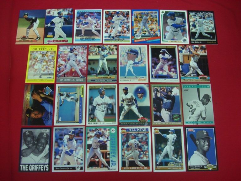 Ken Griffey Jr. rookie cards and early MLB collection