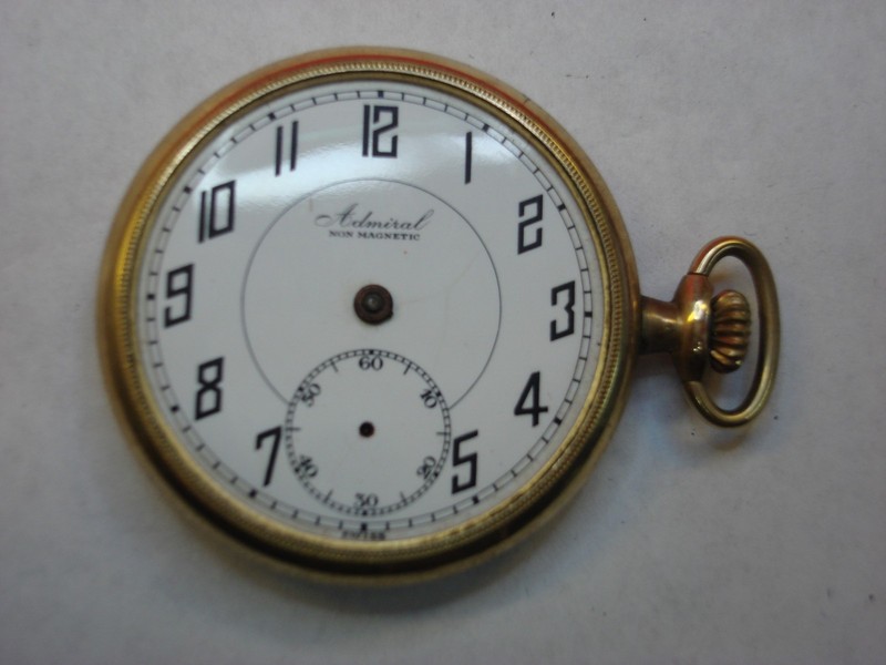 Vintage Admiral pocket watch by Tacy Co., Majestic G.F. Case - Restoration Project