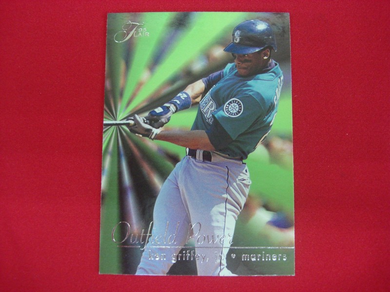 1995 Fleer Flair Ken Griffey Jr. Outfield Power Insert #7 Seattle Mariners Baseball Card - Graded & Protected
