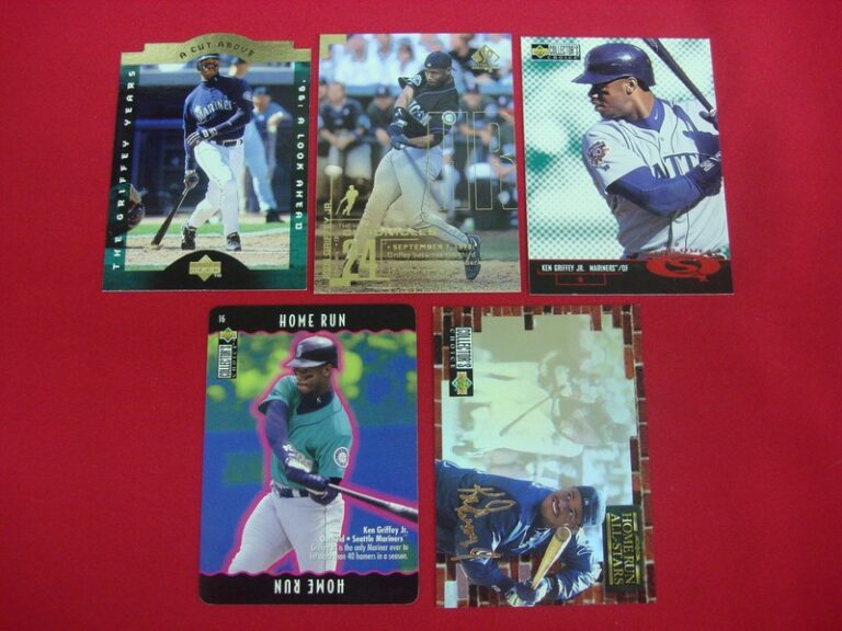 Ken Griffey Jr. Upper Deck Insert Baseball Cards (Lot of 5)