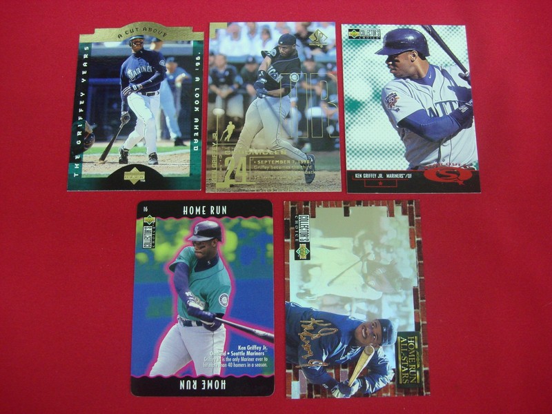 Ken Griffey Jr. Upper Deck Insert Baseball Cards (Lot of 5)