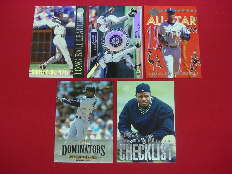 Vintage Ken Griffey Jr. Seattle Mariners insert baseball cards