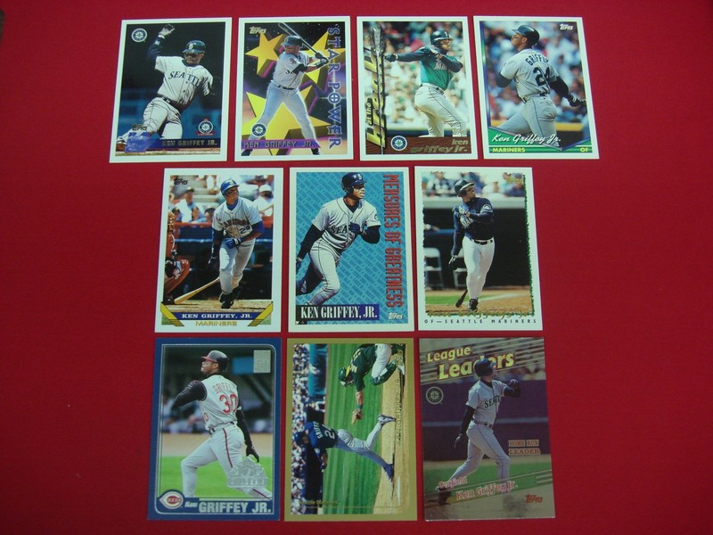 Ken Griffey Jr. Topps baseball card lot
