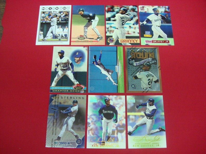 Ken Griffey Jr. baseball card lot of 10 cards