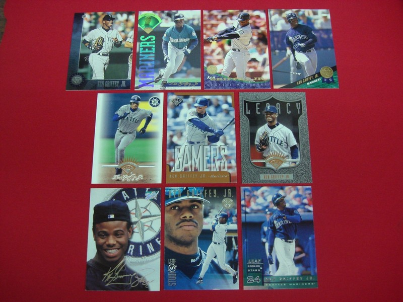 Ken Griffey Jr. baseball cards from Leaf sets