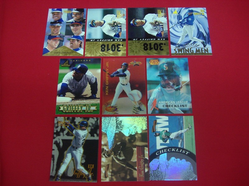 Ken Griffey Jr. Pinnacle Baseball Card Lot (10 Cards)