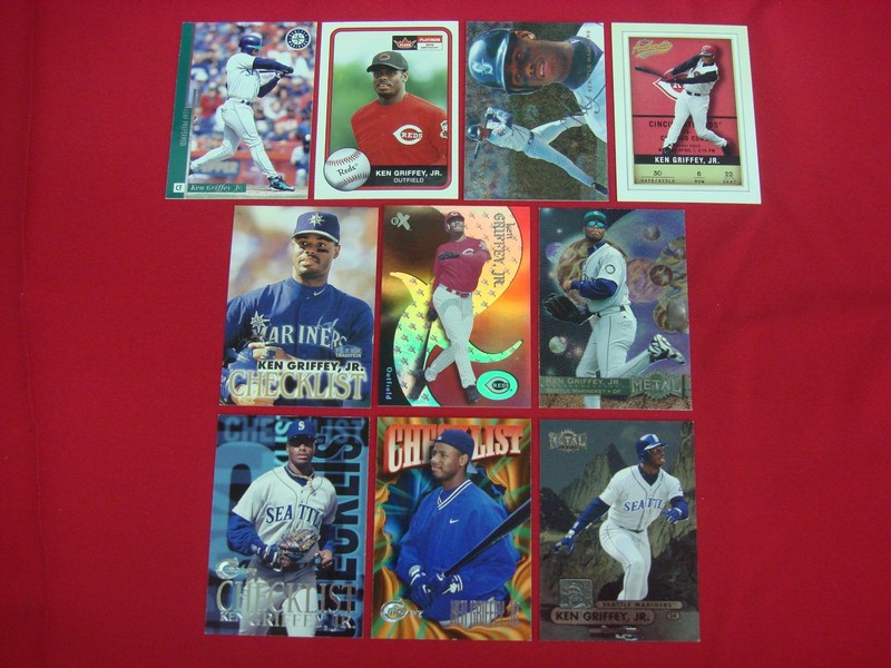 Ken Griffey Jr. baseball card lot of 10 cards