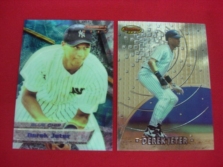 Derek Jeter Bowman's Best baseball cards - 1994 Blue Chip and 1997