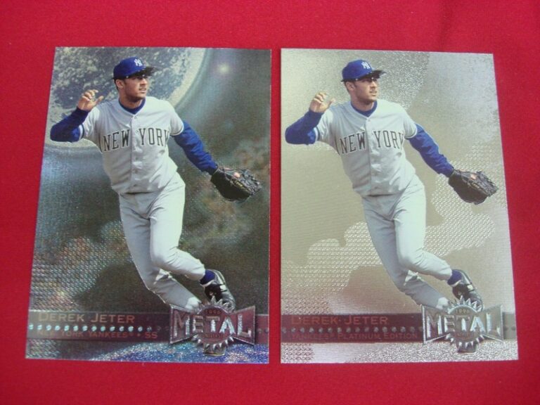 Derek Jeter 1996 Fleer Metal Foil Baseball Card Set