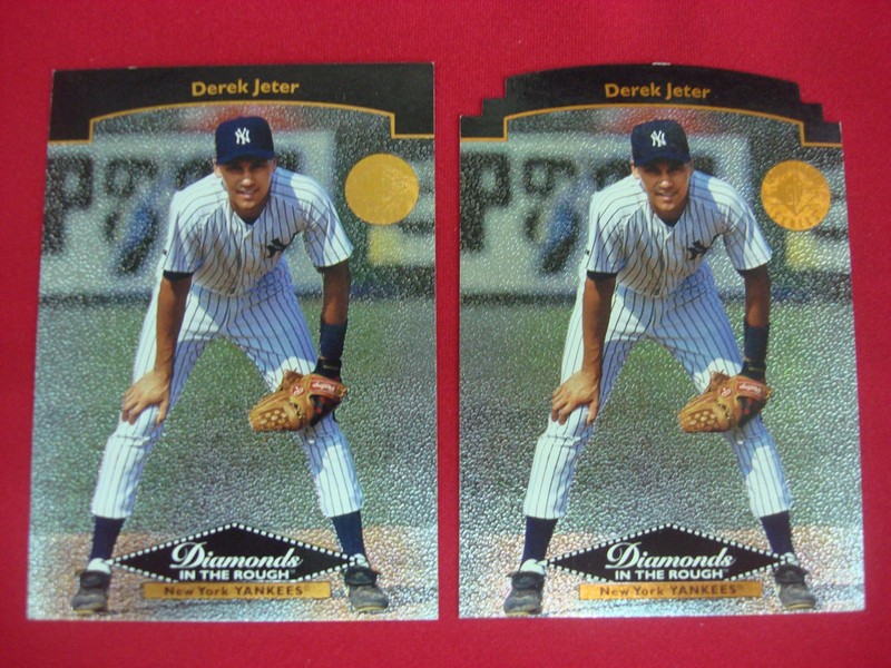 Derek Jeter 1995 Upper Deck SP Championship Foil Base & Die-Cut Parallel #20