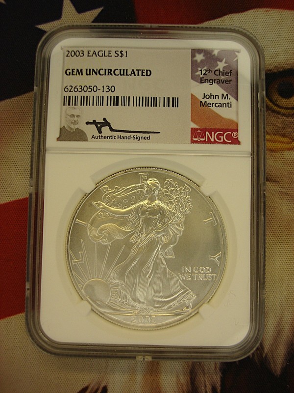 2003 Silver Eagle NGC Gem Uncirculated