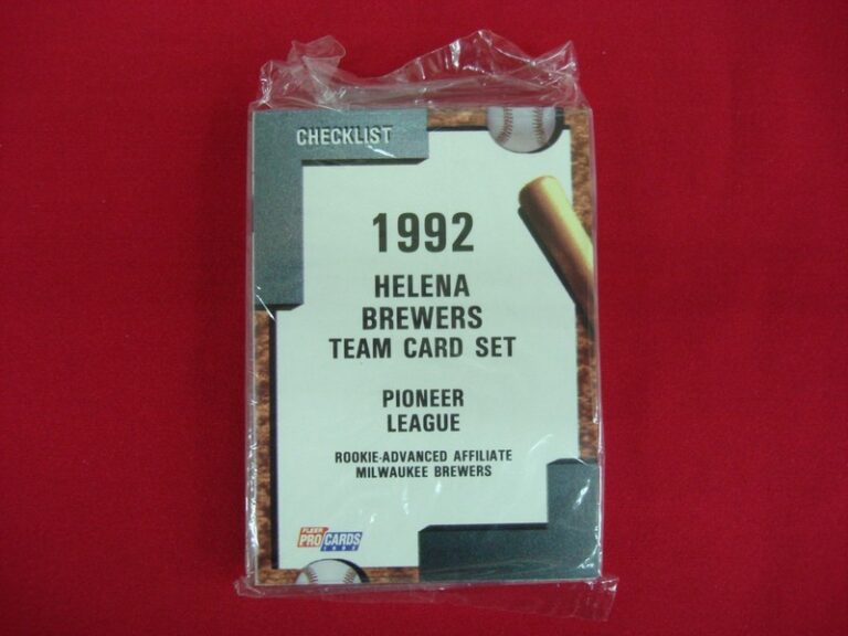 1992 Fleer ProCards Helena Brewers Minor League Baseball Team Set