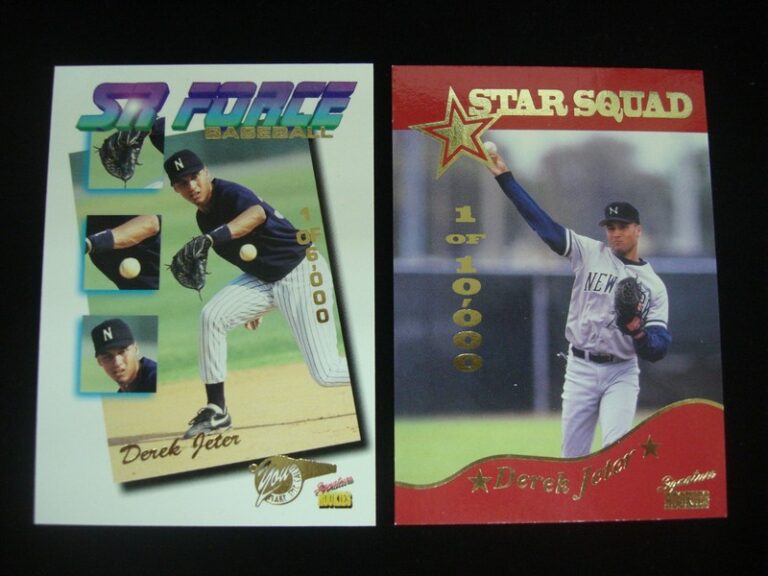 Derek Jeter Rookie Cards - 1994 Star Squad #SS3 & 1995 SR Force #F14