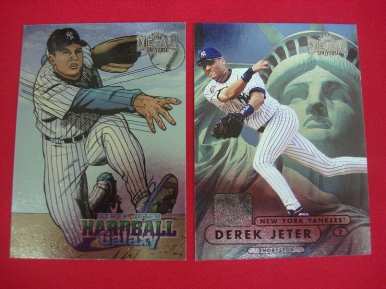 Derek Jeter 1998 Fleer Metal Universe & Hardball Galaxy card lot