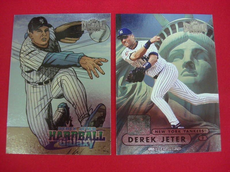 Derek Jeter 1998 Fleer Metal Universe & Hardball Galaxy card lot
