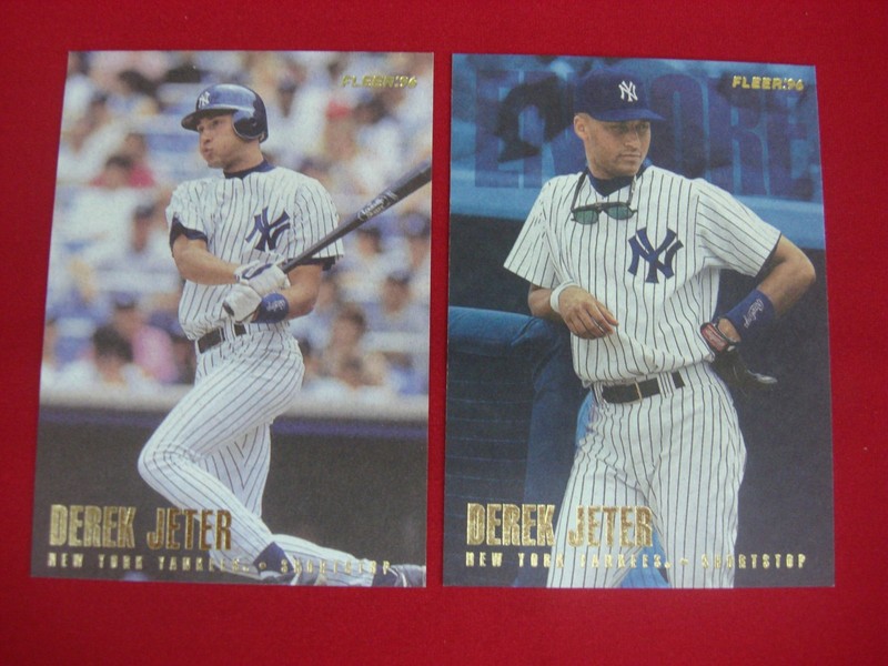 Derek Jeter 1996 Fleer Baseball Cards (#184 & #U226)