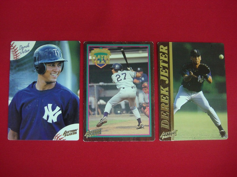 Derek Jeter baseball cards, Action Packed set, Minor League & Player of the Year