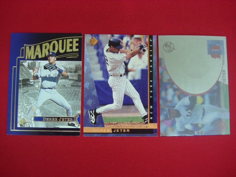 Derek Jeter Upper Deck baseball card lot of 3