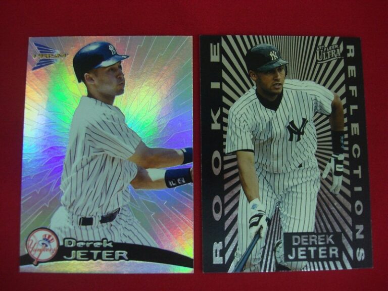 Derek Jeter rookie cards, 1997 Fleer Ultra Rookie Reflections and 1998 Pacific Prisms Holofoil