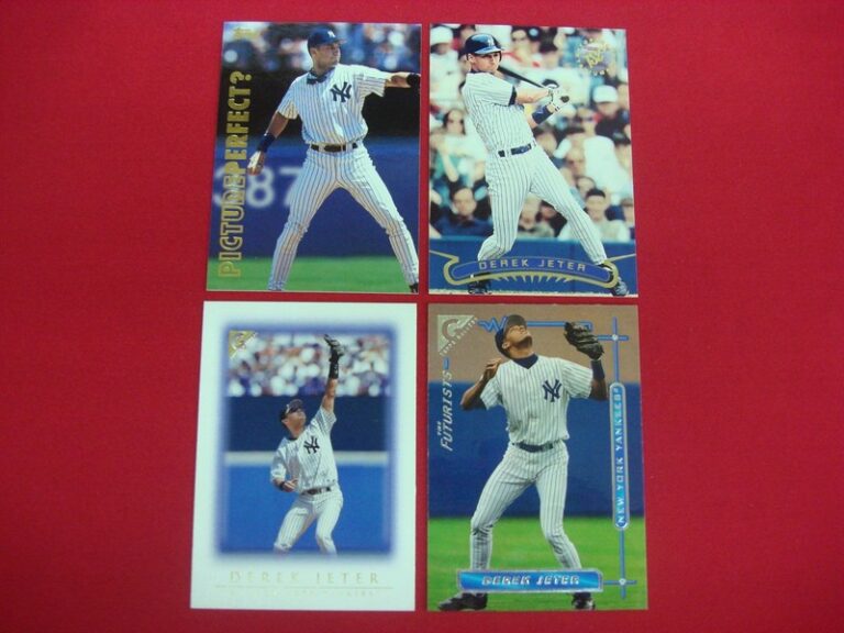 Derek Jeter Topps Baseball Card Lot (4 Cards)