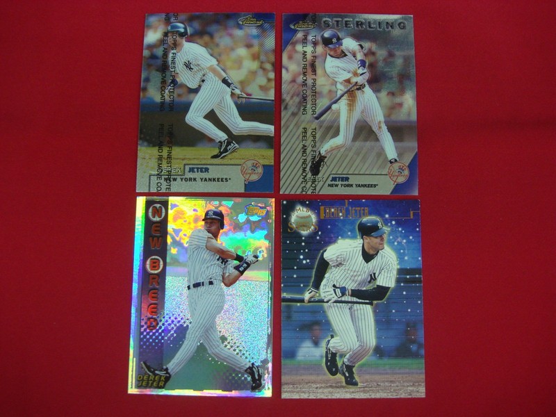 Derek Jeter Topps Baseball Cards (4-Card Lot)