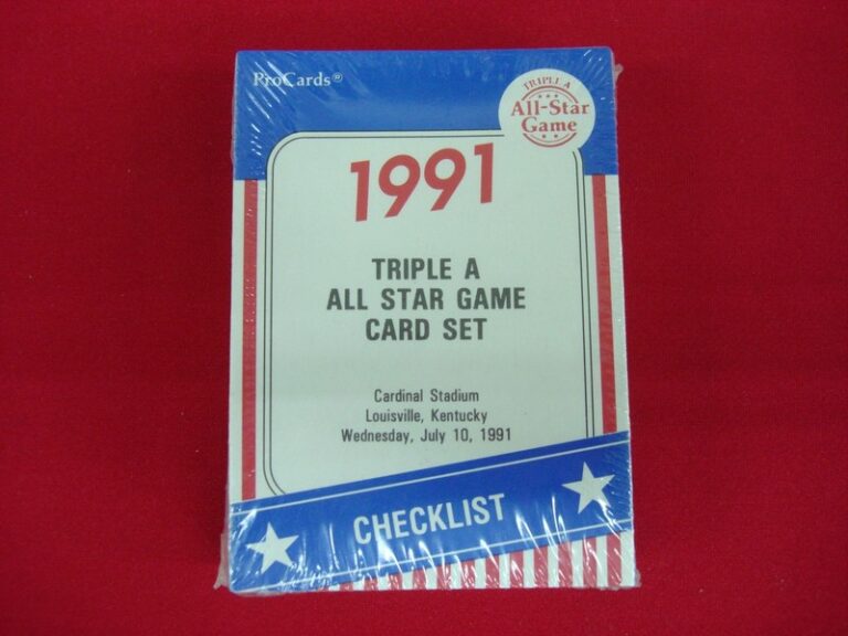 1991 ProCards Triple A All-Star Game MLB Minor League Baseball Set
