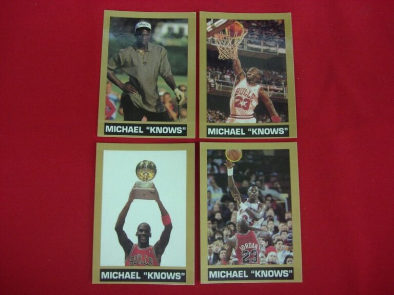 Vintage Broder Type Michael Jordan sports cards (lot of 4)