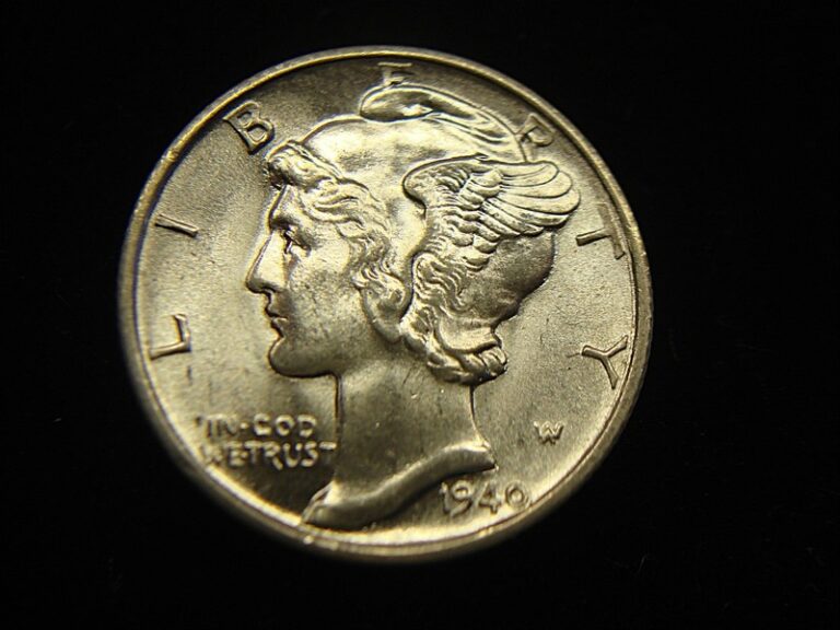 1940-D Mercury Dime - Uncirculated with Original Luster & Split Bands