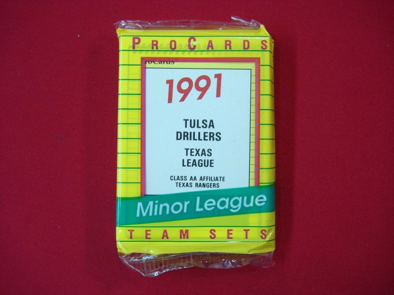 1991 Tulsa Drillers ProCards Team Set with Ivan Rodriguez rookie card, factory sealed