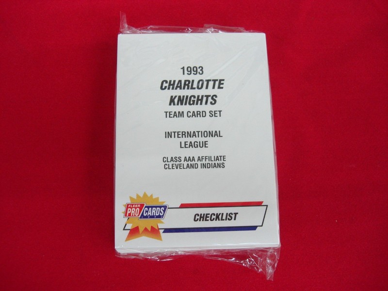 1993 Fleer ProCards Charlotte Knights Team Set featuring Jim Thome and Charlie Manuel