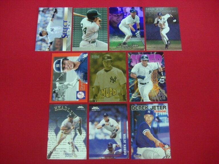 Derek Jeter baseball card lot