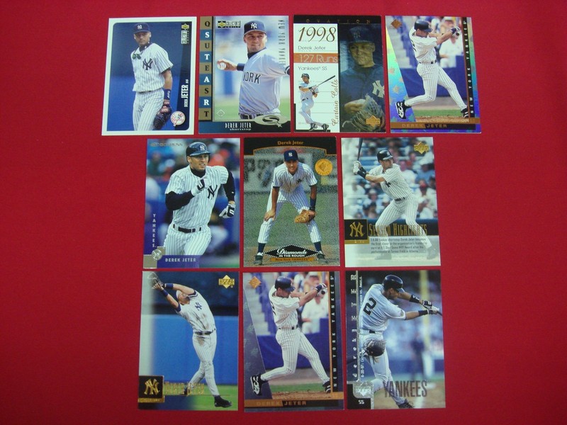 Derek Jeter Upper Deck Baseball Card Lot (10 Cards)