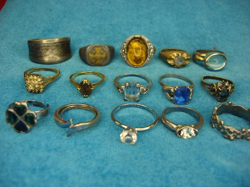 Vintage and modern fashion ring lot of 15