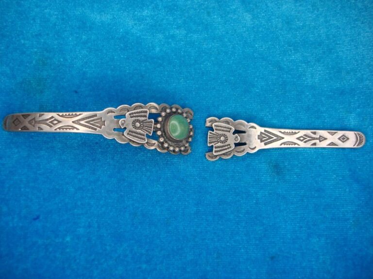 Vintage Sterling Silver Navajo Bracelet - Restoration Project