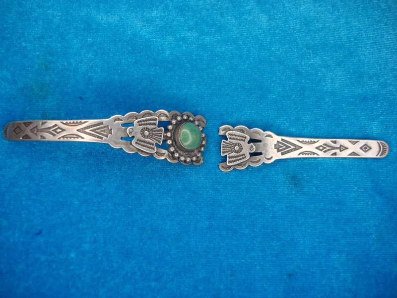 Vintage Sterling Silver Navajo Bracelet - Restoration Project