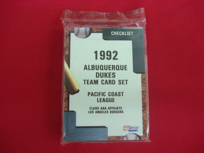 1992 Fleer ProCards Albuquerque Dukes Team Set - Factory Sealed